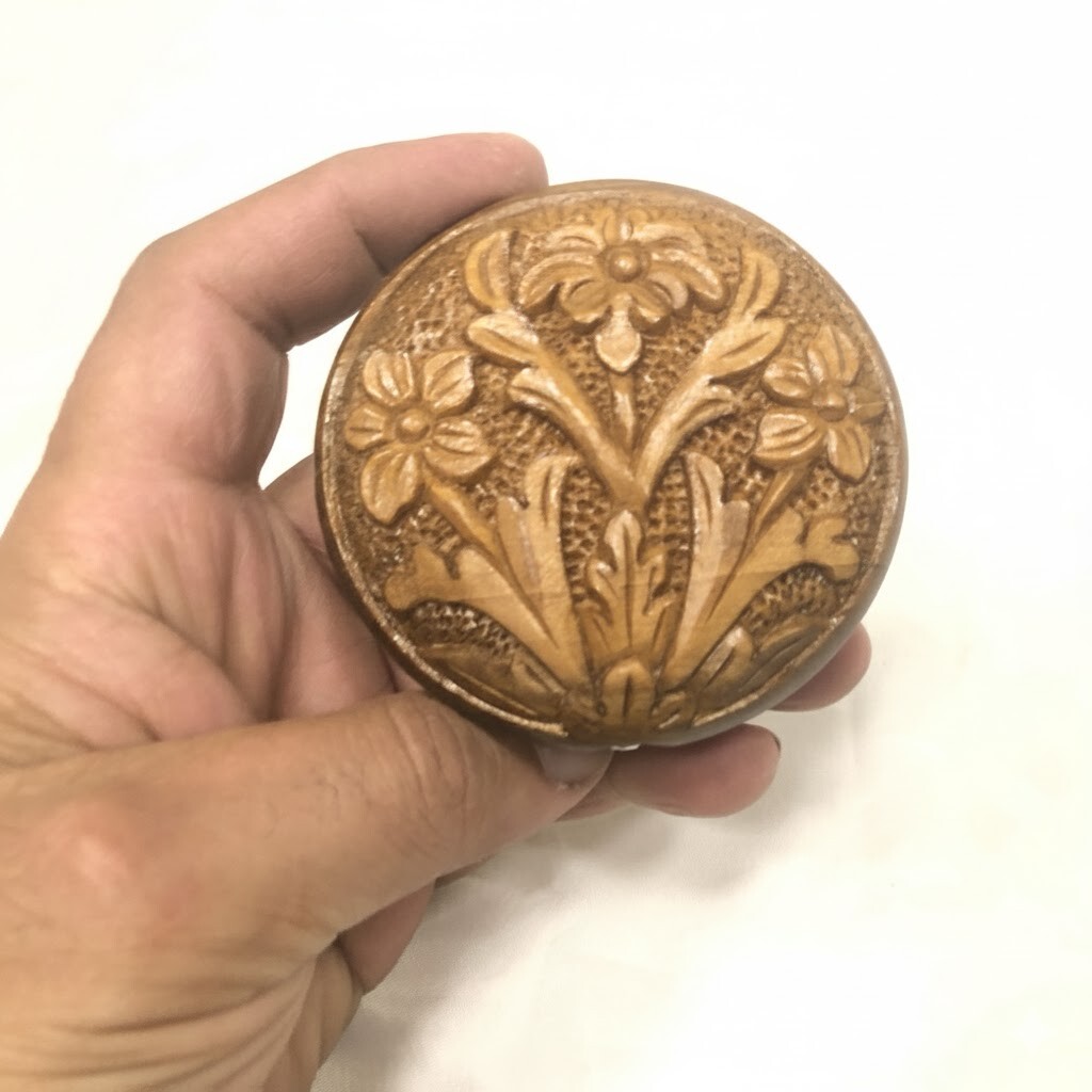 ceviz oyma cep aynası