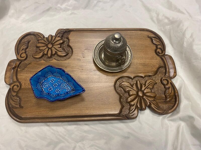 El Yapımı Ahşap Sunum Tepsisi - 4