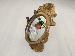 Ahşap Oyma Makyaj & Tıraş Aynası - Thumbnail