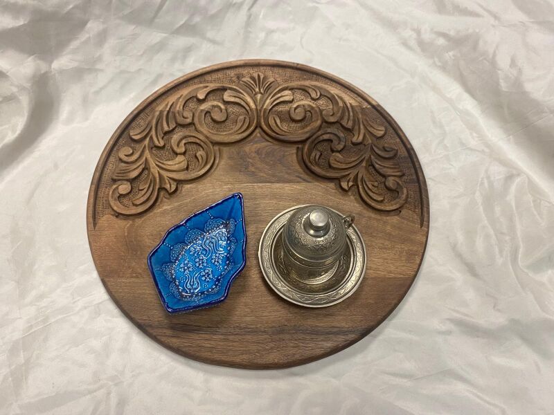 Ahşap Oymalı Tepsi - 2