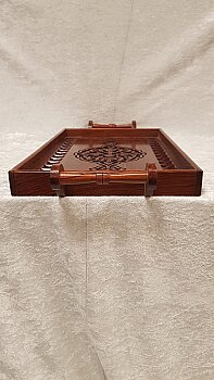 Gül ağacı rumi oyma tepsi - 3